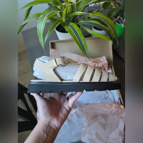 Anthropologie Fisherman Sandals Cream Size EU 40 - Picture 7 of 9